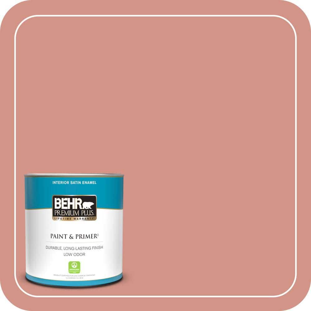 1 qt. #T15-20 Peach Preserve Satin Enamel Low Odor Interior Paint & Primer price history on PriceWatchPro