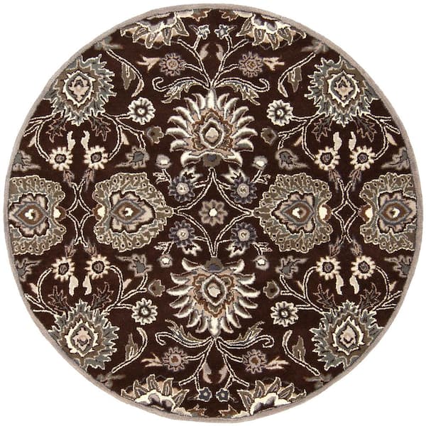 Artistic Weavers Cambrai Slate 6 ft. x 6 ft. Indoor Round Area Rug