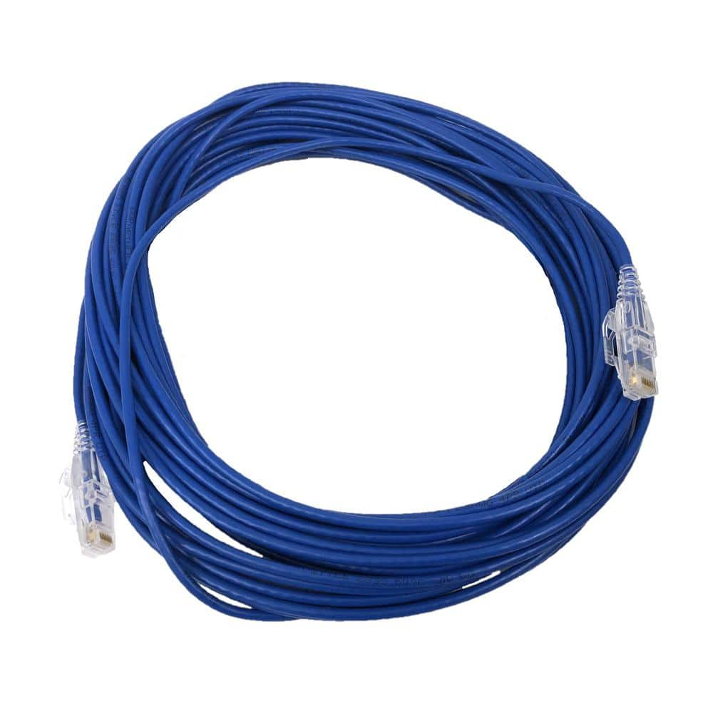 Micro Connectors Inc 100 Ft Cat 6A 28 AWG Ultra Slim Patch Cable