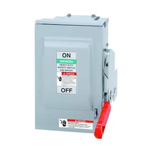 Heavy Duty 30 Amp 600-Volt 3-Pole Outdoor Non-Fusible DC Photovoltaic Rated Safety Switch