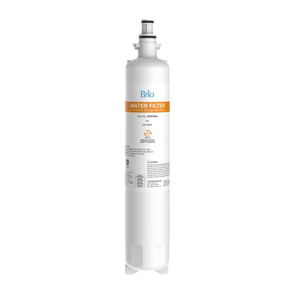 Brio 6019A Refrigerator Water Filter Replacement for GE RPWF RWF1063, RWF3600A, WSG-4, DWF-36, R-3600, MPF15350 -  RF6019A1PK