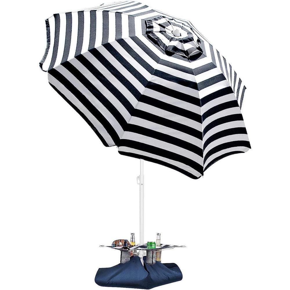 Beach Umbrella with Sand Bag and Cup Holder 6.5ft Beach Umbrella with Sand 