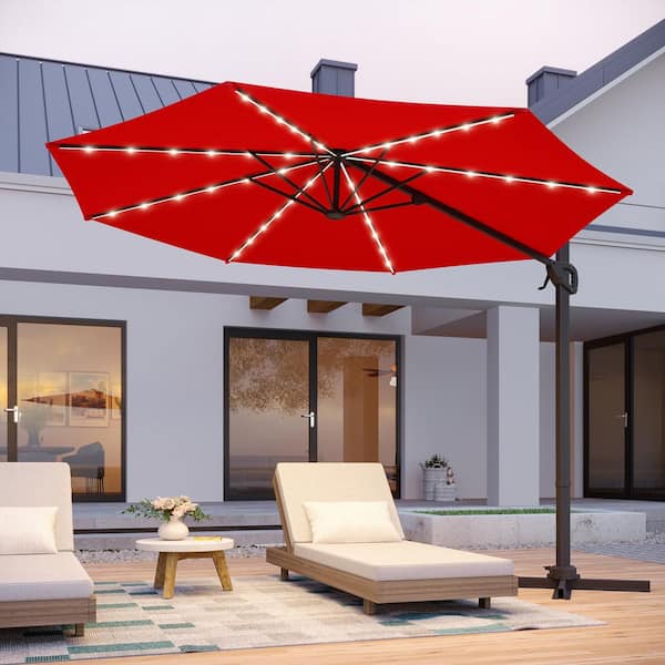 amazon best selling outdoor patio umbrella Domi Living Cantilever Umbrella- Single Top 8'x8' / Beige and commercial reliability project-bmx Tangkula 10 ft Patio 颜色:Lake blue