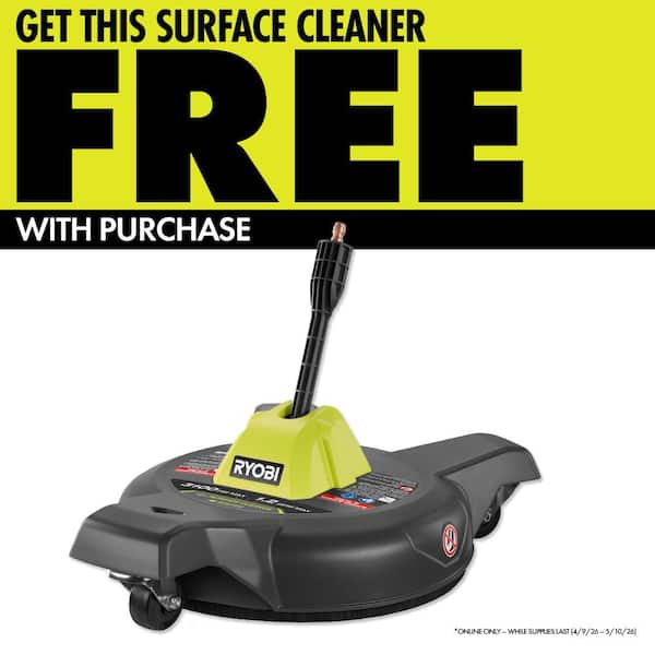 3000 PSI 1.1 GPM Cold Water Electric Pressure Washer and 12 in. Surface Cleaner with Caster Wheels