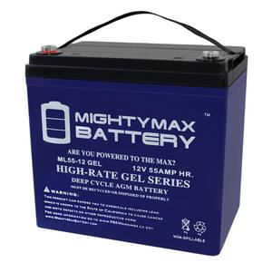 12V 55AH GEL Replacement Battery for CSB EVX12520