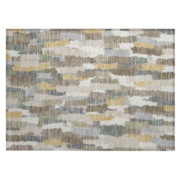 Chantille Machine Washable Indoor/Outdoor Abstract ACN2437 Ivory 2 ft. x 3 ft. Accent Rug
