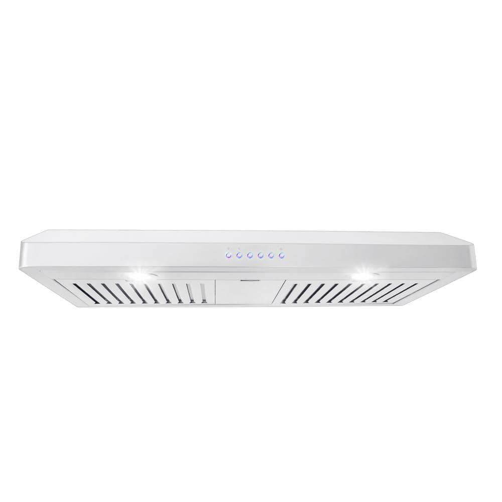 36-Inch Stainless Steel Under Cabinet Range Hood with LED Lights