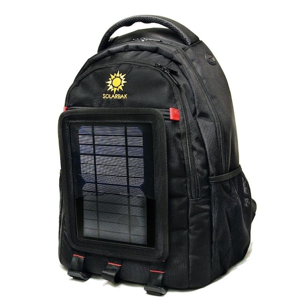SOLARBAK Black Ballistic Nylon Solar Lithium-Ion Battery Mobile Charger Backpack