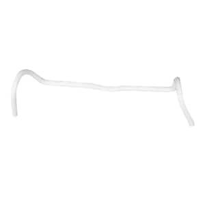 High Gloss White Aluminum Spring Clip for #10 Combination Hanger