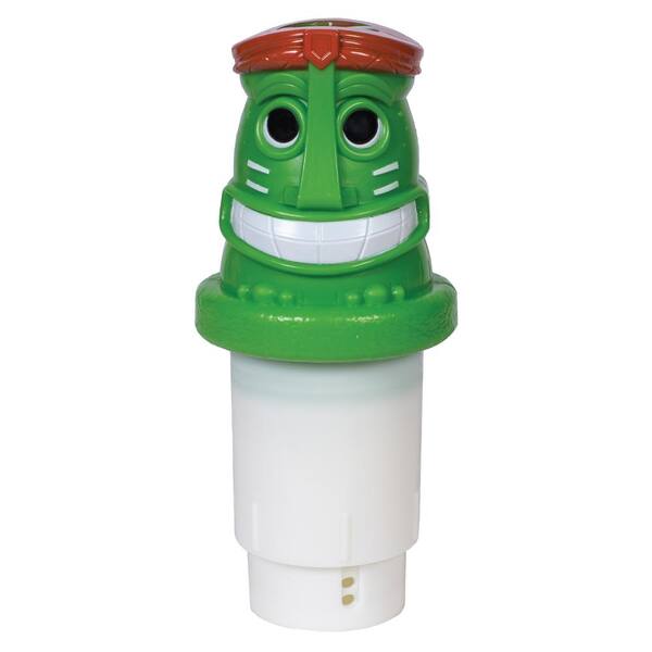 GAME 3 in. Tab Chlorine Dispenser Solar Pool Chlorinator, Light Up Tiki, 5Tab Capacity