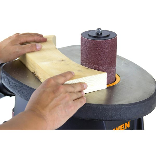WEN Power Tool Spindle Sander 120-Volt 3.5 Amp 1/2 HP Lockout Power Switch Bench 