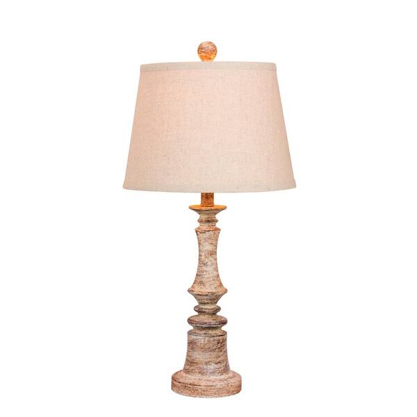 Fangio Lighting 26 5 In Distressed, 3 Way Table Lamps Home Depot