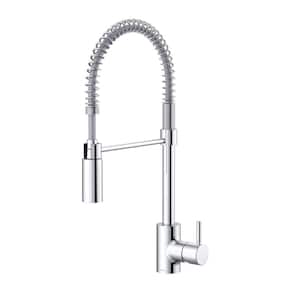 The Foodie Single Handle Pre-Rinse Kitchen Faucet with Spring Spout 1.75 GPM in Chrome