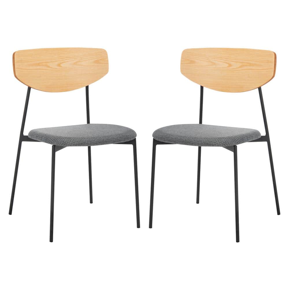 Ryker Wood/Gray 17 in. Wood Dining Chair Set of 2 price history on PriceWatchPro