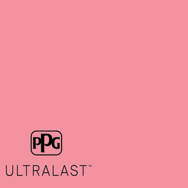 PPG UltraLast 1 gal. #PPG1184-4 Pink Punch Semi-Gloss Interior Paint and Primer