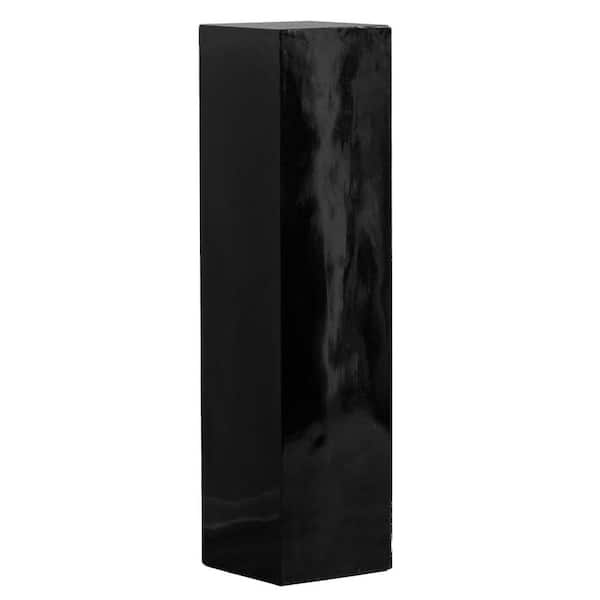 47 in. Black Fiberglass Pedestal Backdrop Stand-Stylish Flower or Cake Holder for Weddings, Baby Showers
