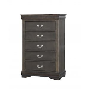 Amelia Brown 5 Drawers 15 in Chest of Drawers