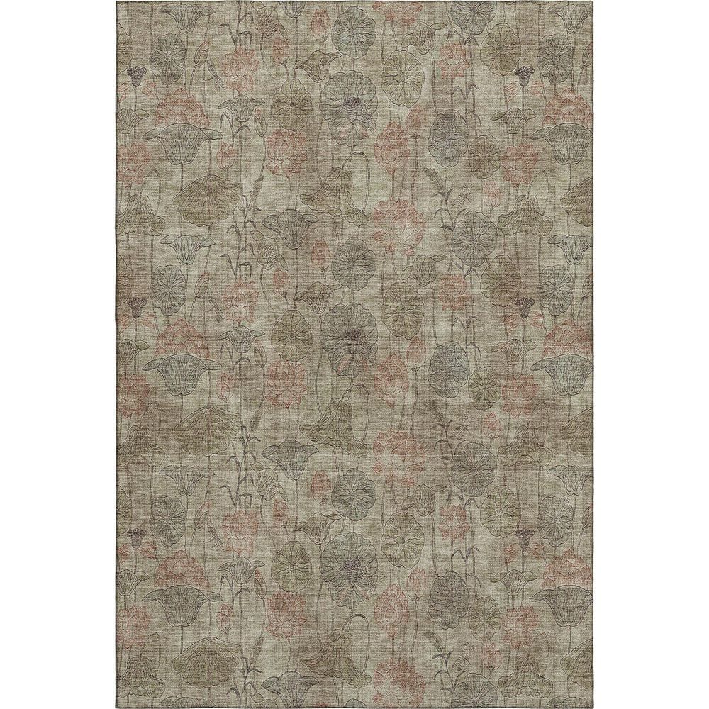 Mayfield Premium Machine Washable Abstract AMF2128 Brown 10 ft. x 14 ft. Area Rug price history on PriceWatchPro