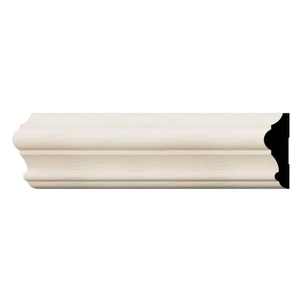 Ekena Millwork WM397 1 in. D x 3.5 in. W x 96 in. L Wood (Maple) Chair Rail Molding