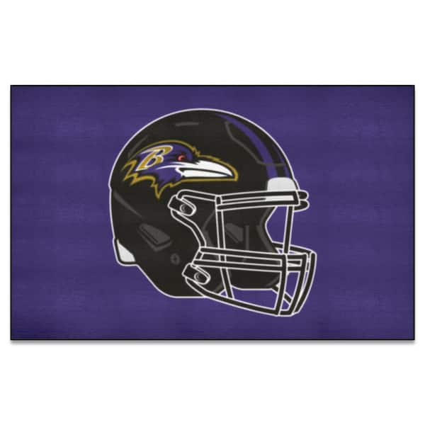 FANMATS NFL - Baltimore Ravens Helmet Rug - 5ft. x 8ft.