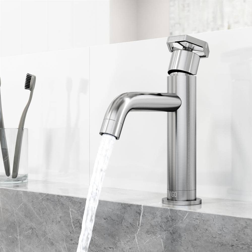 Ruxton Brushed Nickel Single Handle Bathroom Faucet