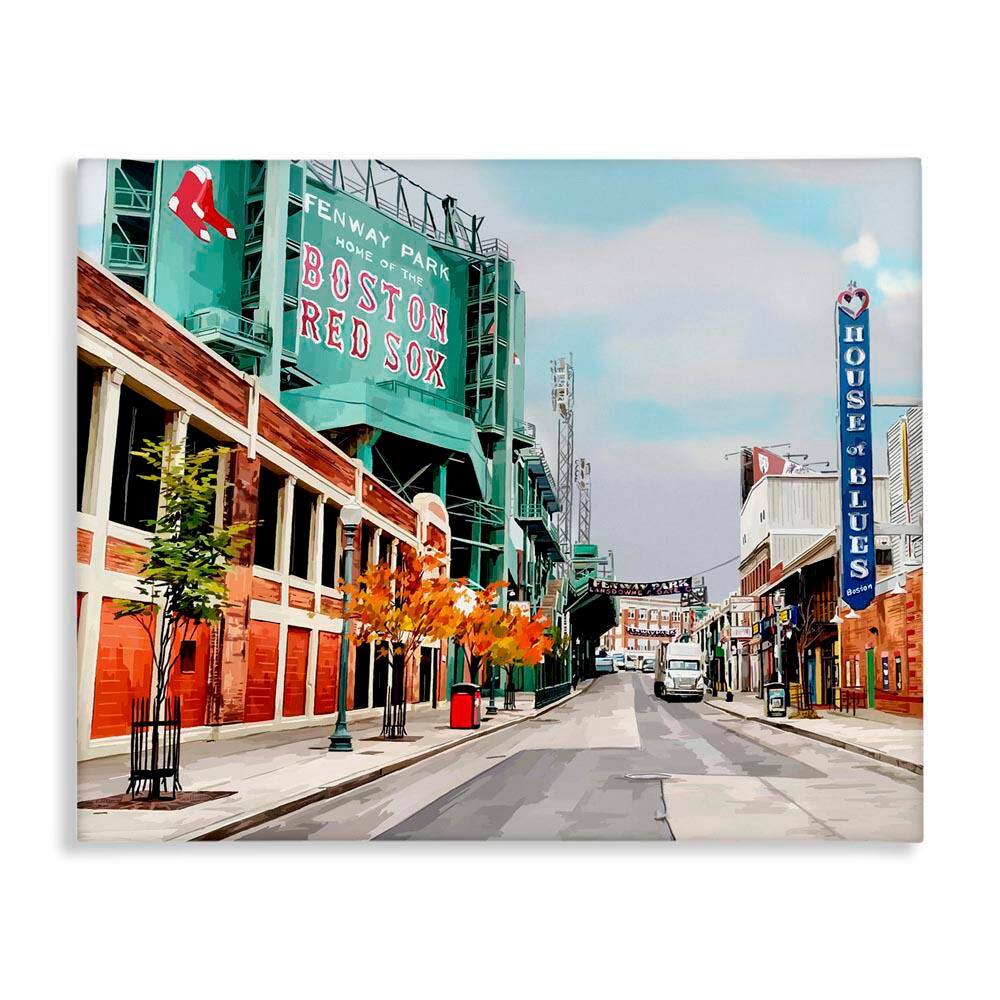 Fenway Park Boston Cityscape by Emily Kalina Unframed Graphic Art Print Architecture 30 in. x 24 in. price history on PriceWatchPro
