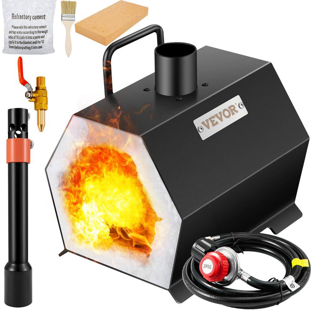 Propane Forge Portable, Single Burner Tool and Knife Making, Large Capacity Blacksmith Farrier Forges