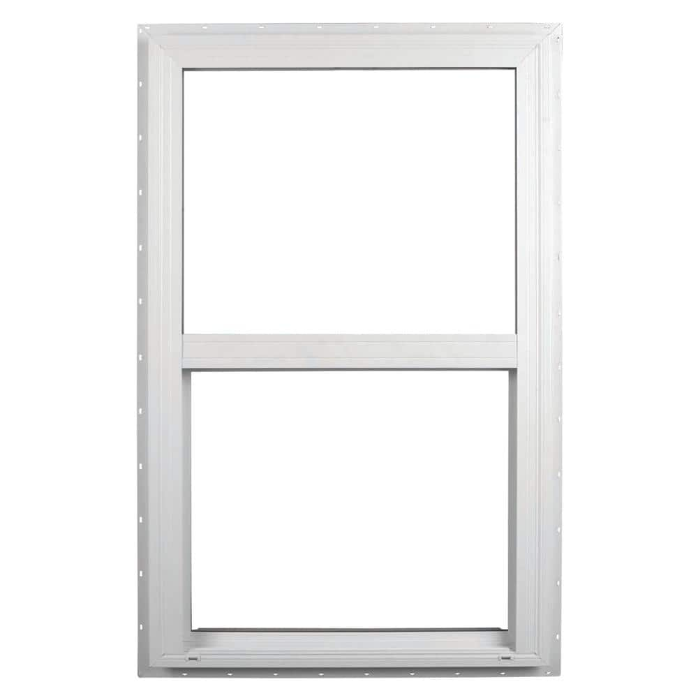 Ply Gem 31 5 In X 59 5 In 500 Series White Vinyl Single Hung Window With Hpsc Tempered Glass