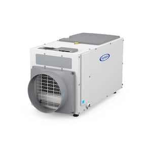April Aire E100 100pt. 5500 sq. ft. Bucketless Dehumidifier in. Gray, Whole House, Basement, Crawlspace, ENERGY STAR