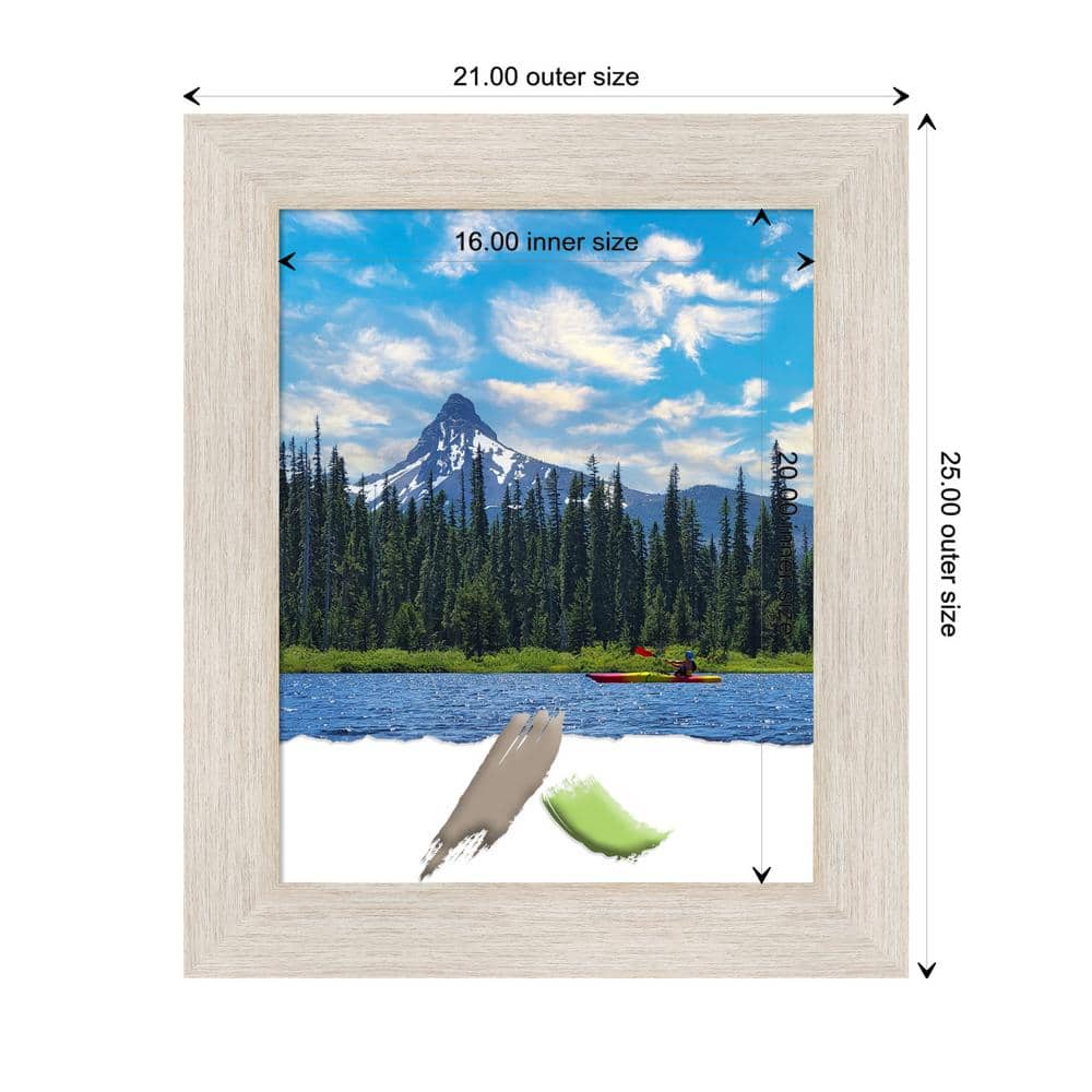 White Distressed Wood Rectangle Wall Picture Frame