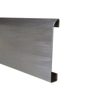 Novorodapie Stainless Steel Brushed 2-3/8 in. x 78 in. Tile Edging Trim