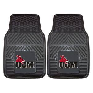 NCAA - University of Central Missouri Heavy Duty 2-Piece 17 in. x 25.5 in. Nylon Carpet Embroidered Car Mat