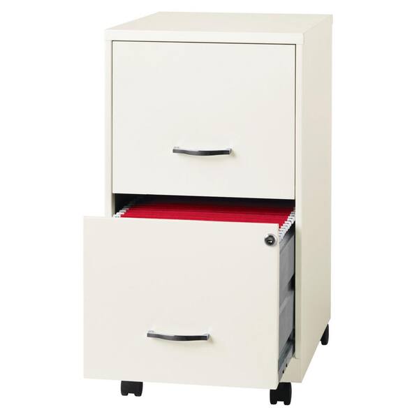 Space Solutions 18 Inch Wide Metal Mobile Organizer File Cabinet