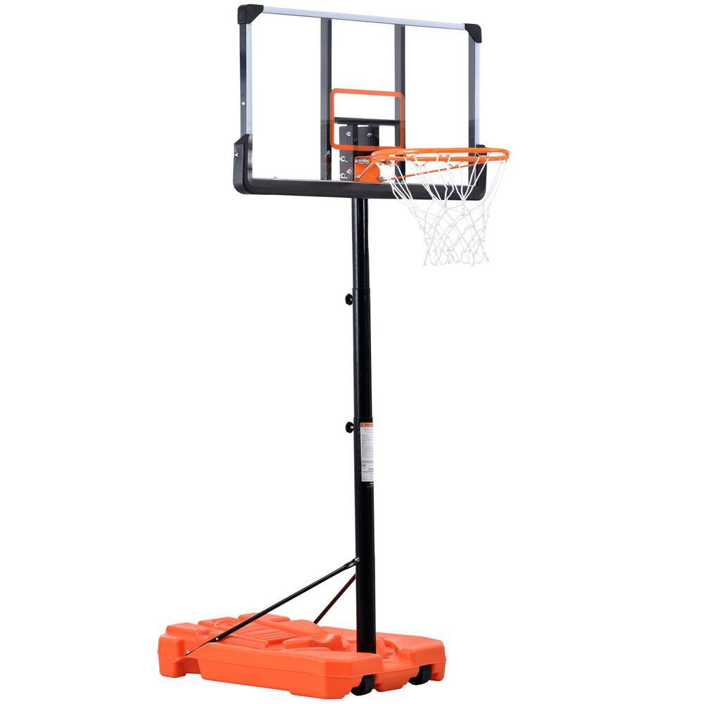 tidoin-6-6-ft-h-to-10-ft-h-orange-adjustable-height-portable