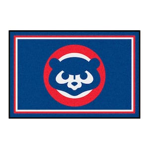 Chicago Cubs Blue 4 ft. x 6 ft. Plush Area Rug