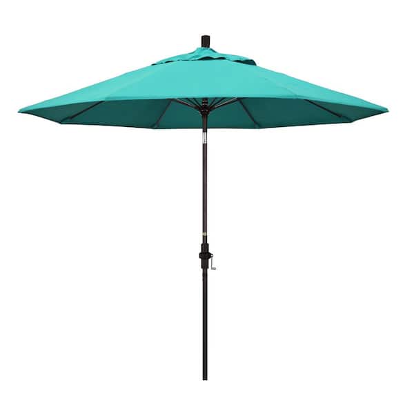 California Umbrella 9 ft. Bronze Aluminum Market Auto-tilt