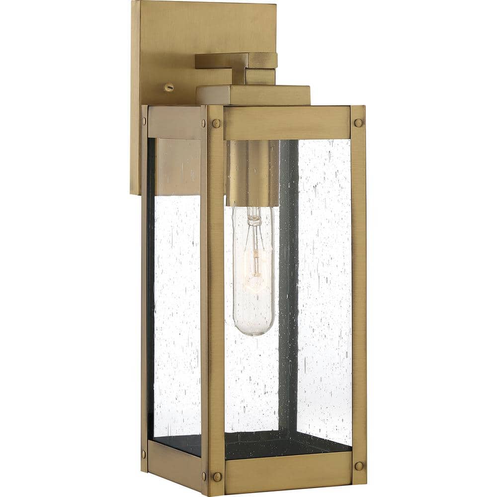 Quoizel Westover Antique Brass Outdoor Wall Lantern
