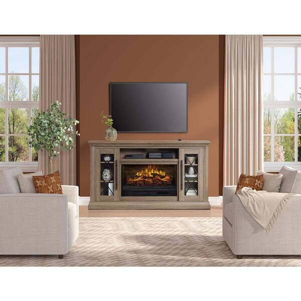 Whalen 65 in. Fireplace Freestanding Console-Medium and Light