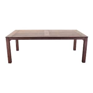 Bridgeport II Dining Table 72 in. x 39 in. Stained Eucalyptus Wood Knock Down Packing