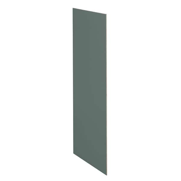 Washington Franklin Hargrove 24 in. W x 0.25 in. D x 96 in. H in Verdant Green Kitchen Cabinet Tall Skin End Panel