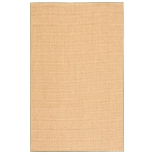 Martha Stewart Natural/Green 9 ft. x 12 ft. Basket Marle Area Rug