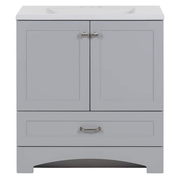 Reviews for Glacier Bay Lancaster 30.25 in. W x 18.75 in. D Shaker Bath Vanity in Pearl Gray