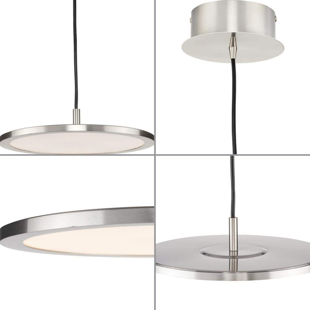 Everlume 11'' Brushed Nickel LED Pendant Light