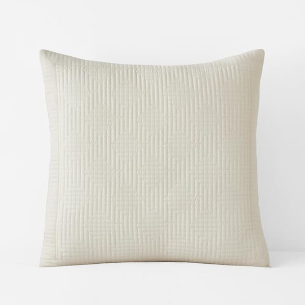 The Company Store Legends Hotel Cream Euro Cotton Sateen Sham