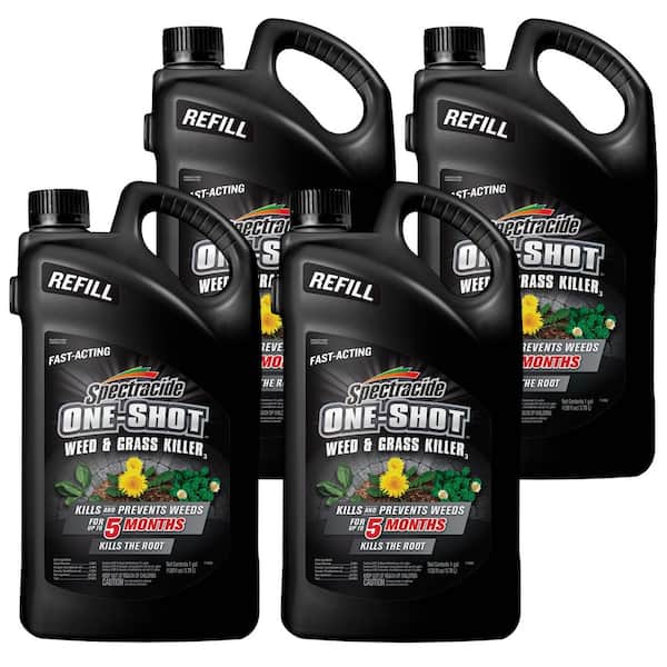 1 gal. One Shot Weed and Grass Killer Ready-To-Use AccuShot Sprayer Refill (4-Pack)