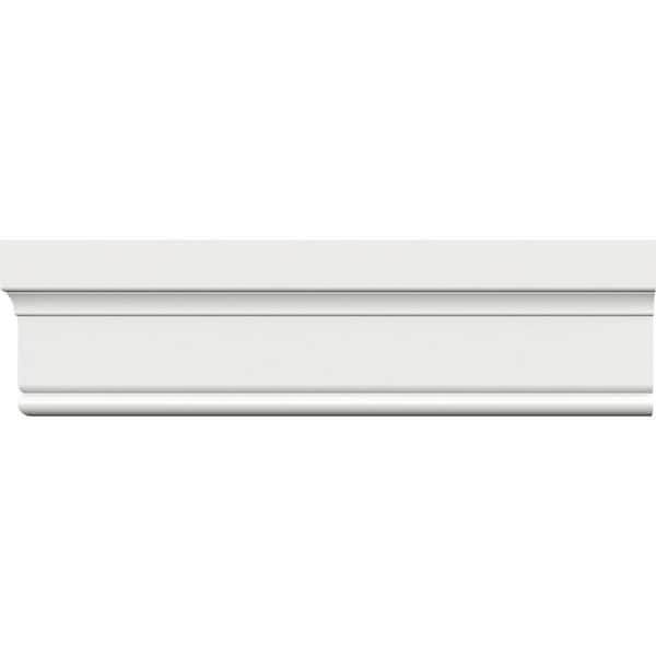 Ekena Millwork 3-1/4 in. x 1-1/4 in. x 96 in. Williamsburg Casing Moulding, PVC (12-Pack)