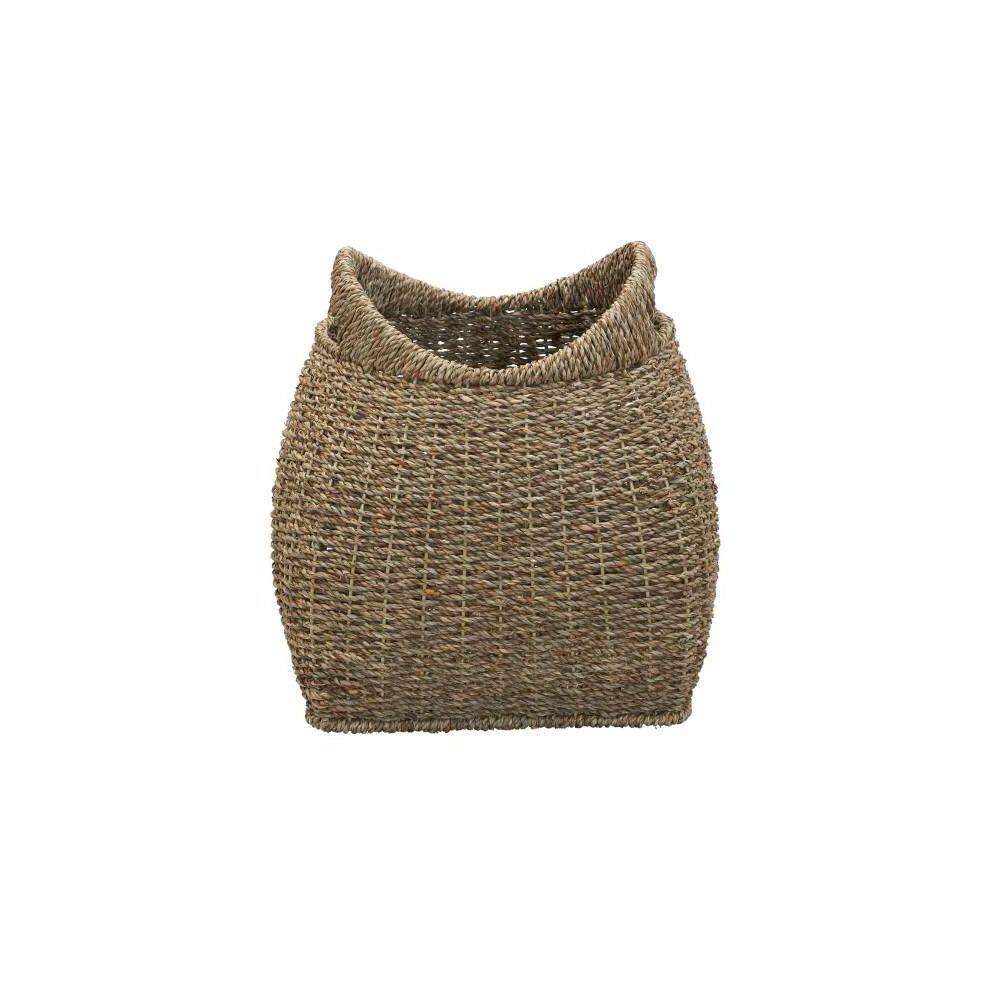 Natural Seagrass Storage Basket with Handles