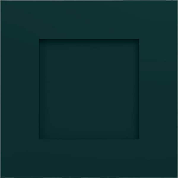 12 in. W x 12 in. H EnduraCore Composite Flat Panel Shutters Sample, Thermal Green