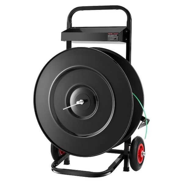 Banding Strapping Cart, for PET/PP/Fiber/Steel Strapping Coils with 8 in. or 16 in. Core Size, Heavy Strapping Dispenser
