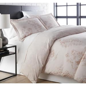 Harmony 3-Piece Taupe Microfiber King/Cal King Comforter Set